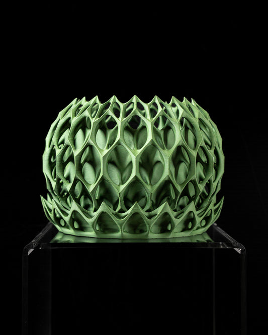 Planter-01: Invader Indoor Planter With Integrated Drainage and Matching Saucer