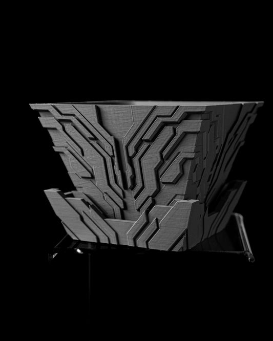 Planter-08: Uplink Indoor Planter With Integrated Drainage and Matching Saucer