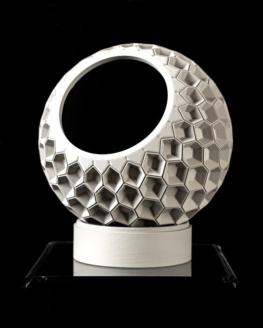 Planter-02: Hexa Indoor Planter With Integrated Drainage and Saucer