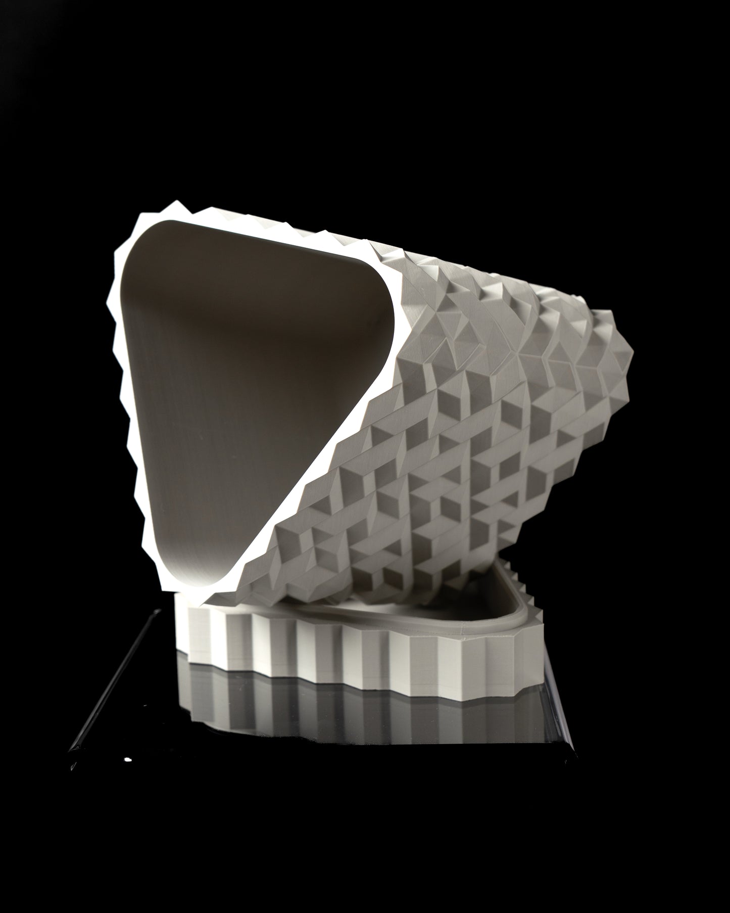 Planter-07: Cobble Indoor Planter With Integrated Drainage and Matching Saucer