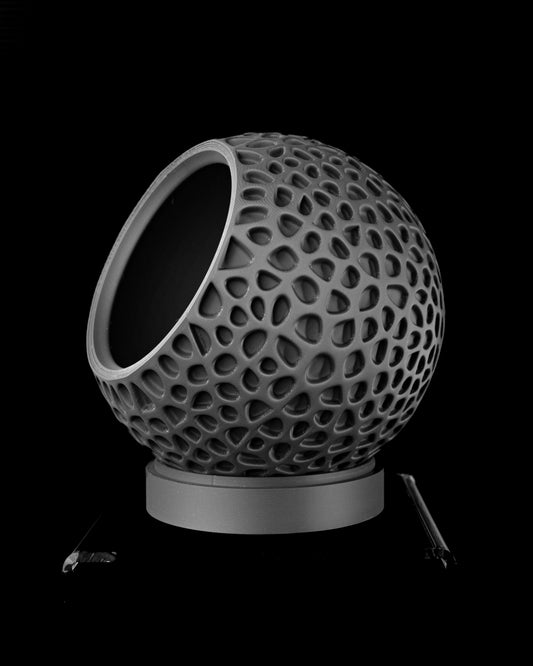 Planter-03: Textural Indoor Planter with Integrated Drainage and Saucer